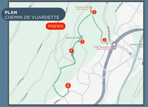 Parcours chemin Vuardette